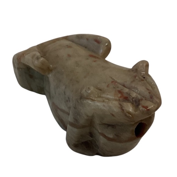Vintage Stone Frog Figurine‎ Statue Sculpture Carving Folk Art Decor Collectible - Picture 8 of 14